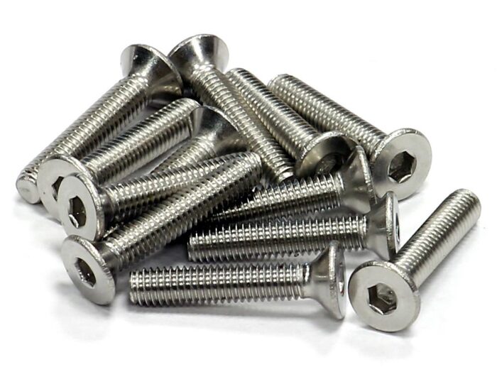 Stainless Steel Countersunk Flat Head Socket Screw (12) M3x16mm Size - Image 1
