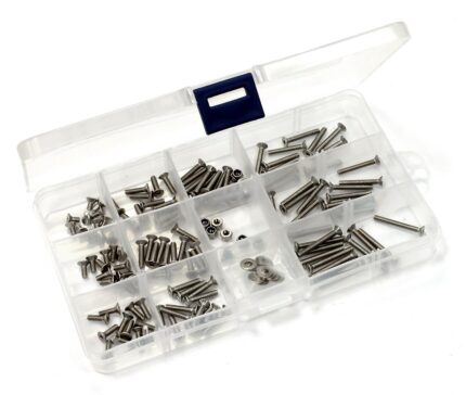 Stainless Steel M3 Countersunk Flat Head Socket Screw (120) w/ Hardware & Box