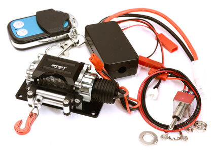 Billet Machined T3 Realistic Mega Winch w/Wireless Module for 1/10 Scale Crawler