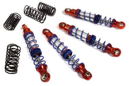 Billet Shock Set (4) for SCX-10 Dingo, Honcho & Jeep (L=72mm)