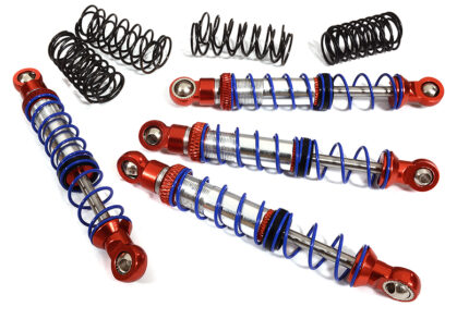 Billet Shock Set (4) for SCX-10 Dingo, Honcho & Jeep (L=82mm)