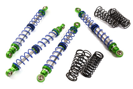 Billet Shock Set (4) for SCX-10 Dingo, Honcho & Jeep (L=92mm)
