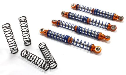 Billet Shock Set (4) for SCX-10 Dingo, Honcho & Jeep (L=112mm)