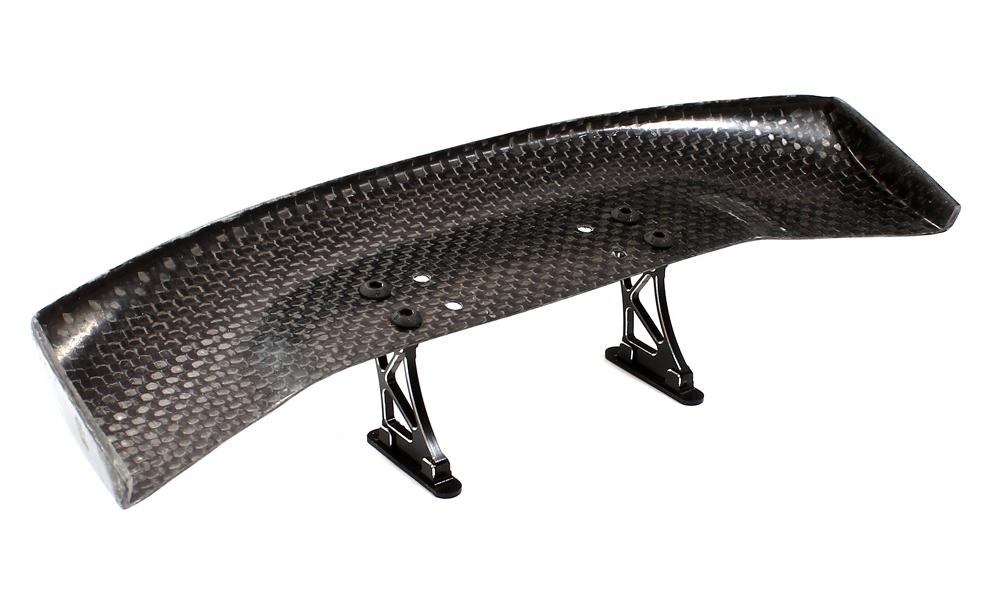 Realistic 185mm Carbon Fiber Wing & Wing Mount for 1/10 Size Drift & Touring Car