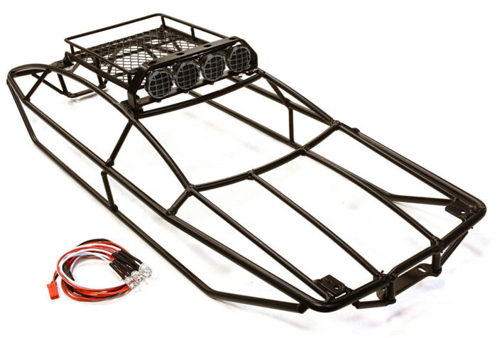 Type IV Steel Roll Cage Body w/ Luggage Tray & LED Light for Traxxas 1/10 Summit - Image 1