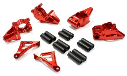Billet Alloy Modified Rear Hub + Steering Block Set for HPI Baja 5B2.0, 5T & 5SC