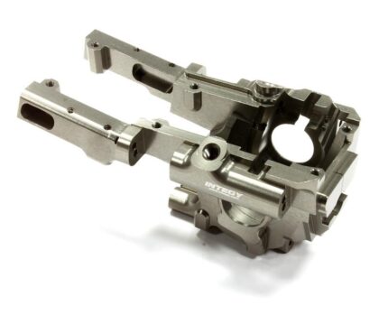 Grey Billet Machined Front Bulkhead Upgrade for Traxxas 1/10 Scale Summit