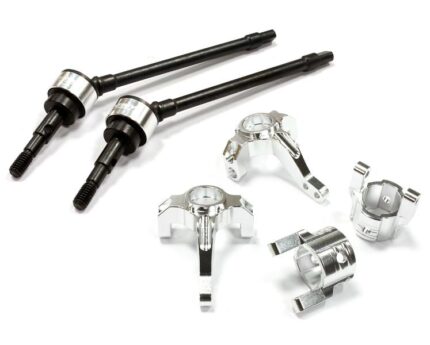 Billet Steering, Caster Block & Front Shaft Set for SCX-10, Dingo, Honcho & Jeep