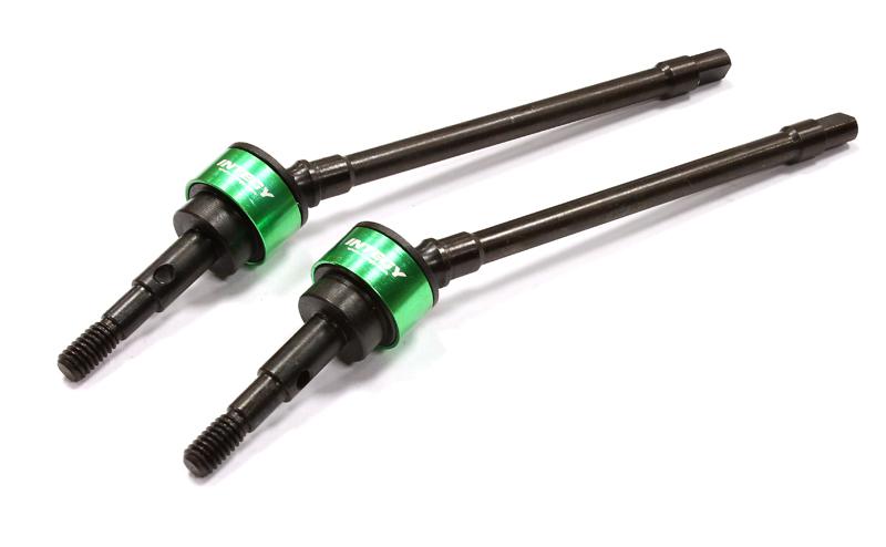 Billet Machined Front Drive Shaft Set for SCX-10, Dingo, Honcho & Jeep