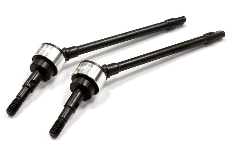 Billet Machined Front Drive Shaft Set for SCX-10, Dingo, Honcho & Jeep