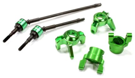 Billet Machined Steering, Caster Block & Front Shaft Set for 1/10 Wraith 2.2