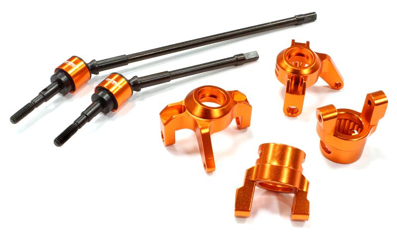 Billet Machined Steering, Caster Block & Front Shaft Set for 1/10 Wraith 2.2
