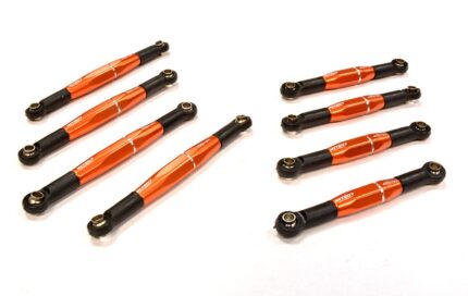 T2 Pushrod & Turnbuckle Set (8) 48mm, 59mm for Traxxas 1/16 Slash VXL & Rally