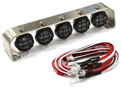 Roof Top Spot Light Set (S5) LED w/Stainless Steel Mount for 1/10, 1/8 & 1/5