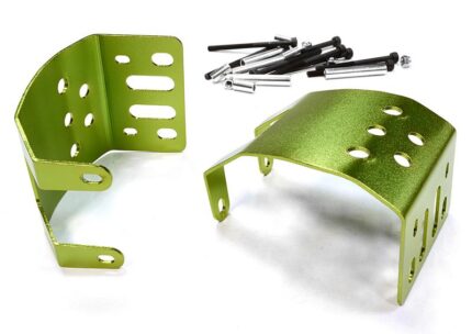 Alloy Skid Plate Assembly (2) for Axial SCX-10 Type Axle