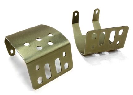 Alloy Skid Plate Assembly (2) for Axial SCX-10 Type Axle