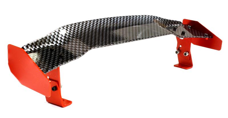 Realistic Alloy Rear Wing 185mm w/ Adj. Mount for 1/10 Size Drift & Touring Car