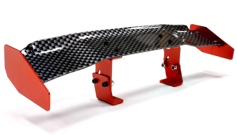 Realistic Alloy Rear Wing 165mm w/ Adj. Mount for 1/10 Size Drift & Touring Car