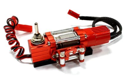 Billet Machined T6 Realistic High Torque Mega Winch for Scale Rock Crawler 1/10