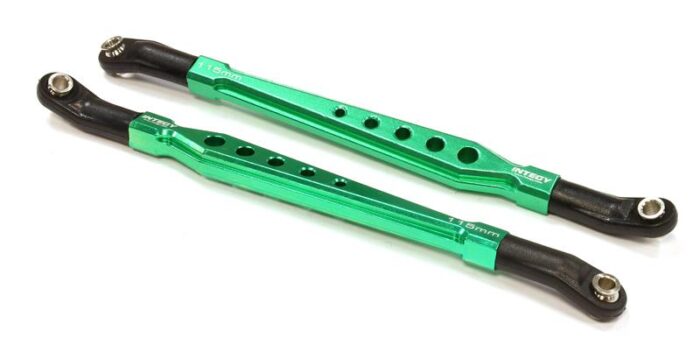 115mm-118mm Suspension Links (2) w/ Angled Rod Ends for SCX-10 & Other Crawlers - Image 1