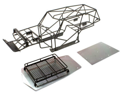 Realistic T2 Steel Roll Cage Body w/ Luggage Tray for Axial Wraith 2.2