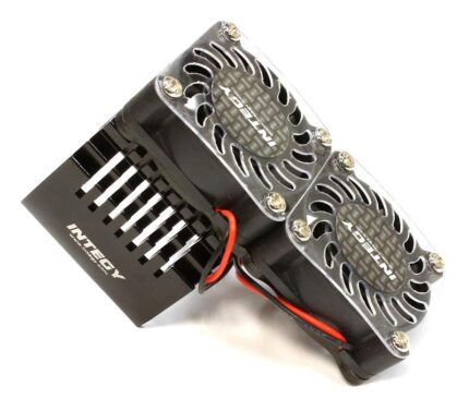 Twin 40x40mm HS Cooling Fan+Heatsink Mount for 40mm O.D. Motor