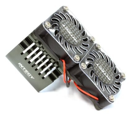 Twin 40x40mm HS Cooling Fan+Heatsink Mount for 40mm O.D. Motor