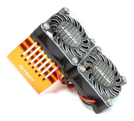 Twin 40x40mm HS Cooling Fan+Heatsink Mount for 40mm O.D. Motor