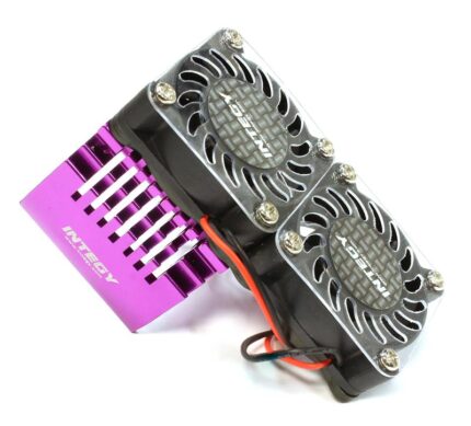 Twin 40x40mm HS Cooling Fan+Heatsink Mount for 40mm O.D. Motor
