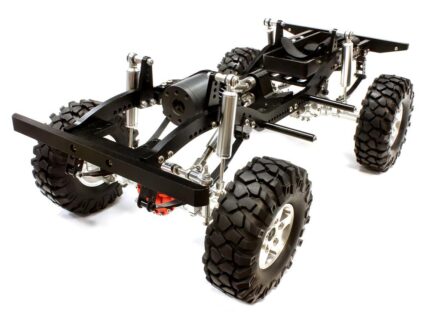 Billet Machined Silver 1/10 Type D90 Roller 4WD Off-Road Scale Crawler ARTR
