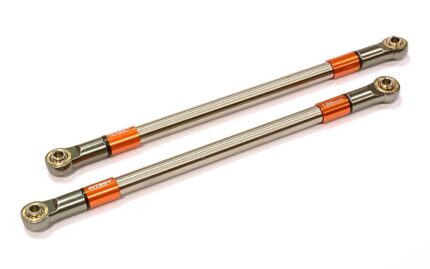 Machined 125mm Titanium Suspension Links (2) for Axial SCX-10 & Other Crawlers