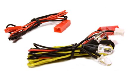 LED Light 4pcs w/ Extended Wire Harness to Receiver or 6VDC Source