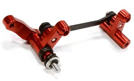 Billet Machined Red Steering Bellcrank for Traxxas LaTrax Rally 1/18 Scale