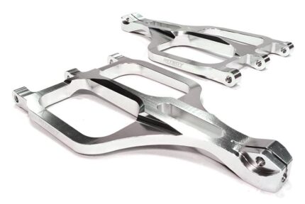 Machined Silver Upper Suspension Arms for Traxxas 1/10 T/E-Maxx 3903/5/8, 4907/8