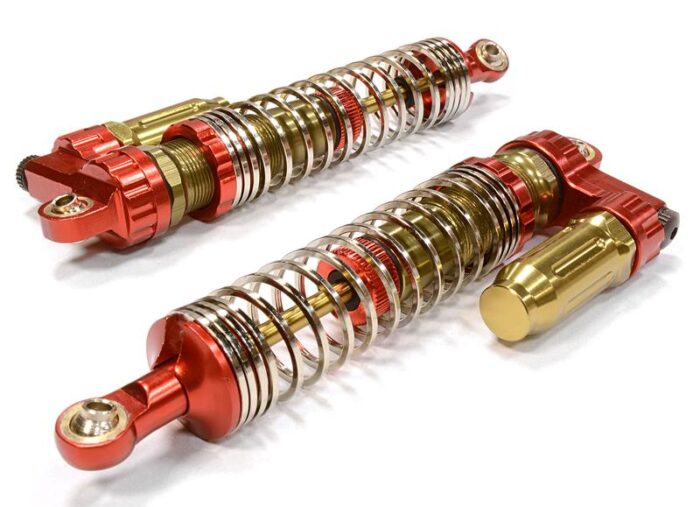 V2 Piggyback Off-Road Shock for 1/10 Scale w/ Progressive Square Spring(L=100mm) - Image 1