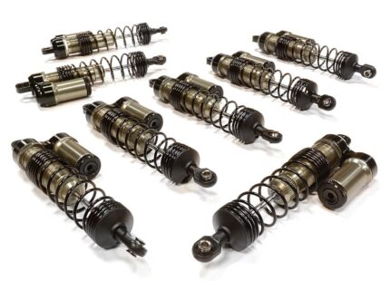 Billet Machined Piggyback Shock Set (8) for Traxxas 1/10 Scale E-Maxx Brushless