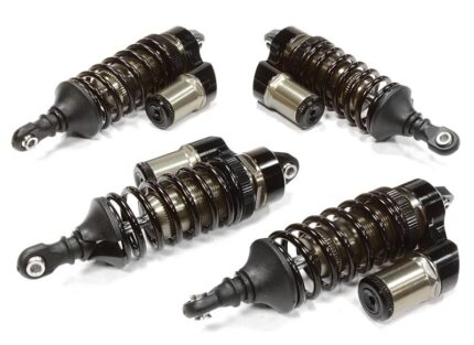 Adjustable Piggyback Shock Absorbers Grey for Traxxas Summit 1/10 4WD (Set of 4)