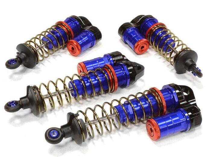Billet Machined Piggyback Shock (4) for Associated RC10B5M (ASC90003) - Image 1
