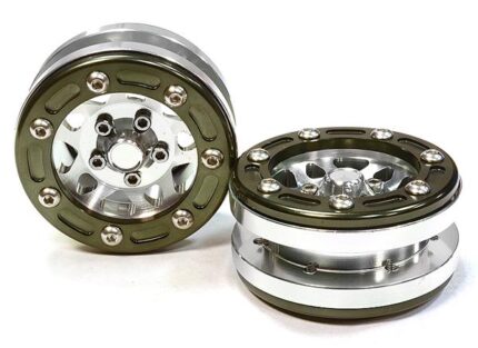 Billet Machined 10 Spoke Type 2A Off-Road 1.9 Size Wheel (2) for Scale Crawler