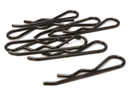 Anodized Color Bent-Up Body Clips (8) for 1/5 & 1/4 Size Vehicles(LxW=46x11mm)