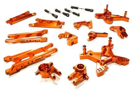 Orange Billet Machined Suspension Upgrade Kit for 1/10 Stampede 4X4 & Slash 4X4