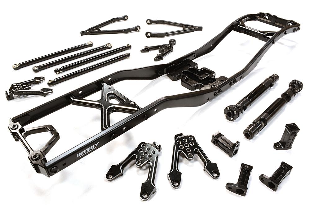 Alloy Ladder Frame Chassis Kit w/ Hop-up Combo for SCX-10, Dingo, Honcho & Jeep