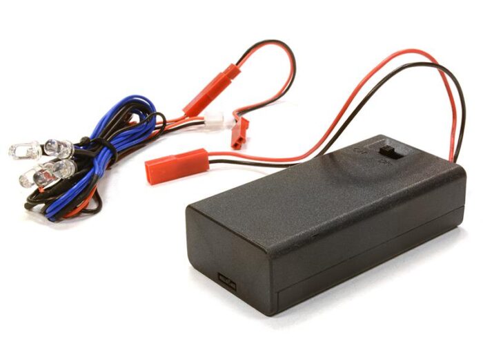 Plastic Battery Box w/ 5pcs 5mm Size LED Light - Image 1