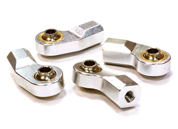 Billet Machined Angled Ball End (4) 3mm Size for 1/10 Size Vehicle