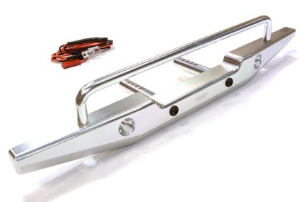 Realistic Metal Rear Bumper with LED for Axial SCX-10 43mm Mount