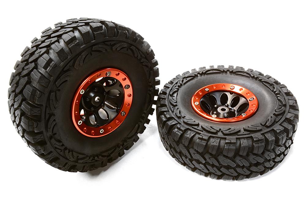 10H Composite 1.9 Wheel w/ Alloy Ring & Tire (2) for Scale Crawler (O.D.=113mm)