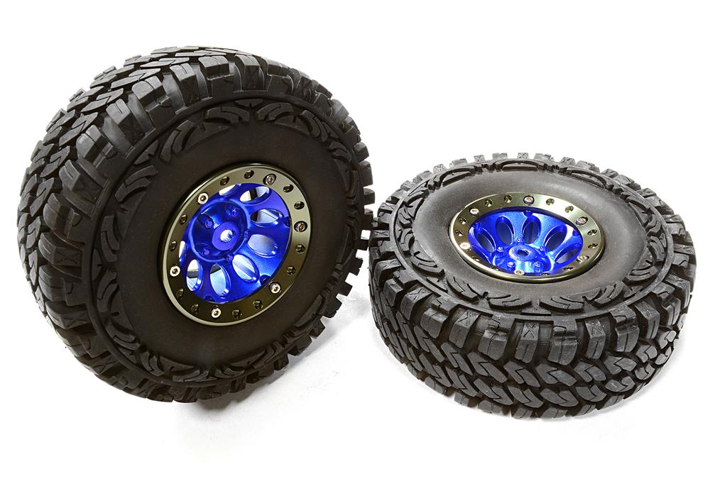 10H Composite 1.9 Wheel w/ Alloy Ring & Tire (2) for Scale Crawler (O.D.=113mm)