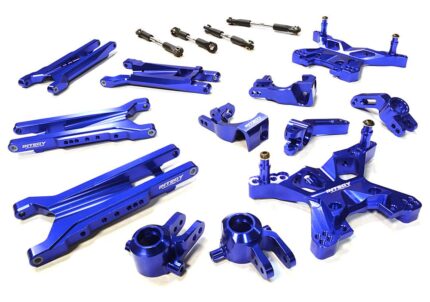 Blue Billet Machined Suspension Upgrade Kit for Traxxas 1/10 Scale Slash 4X4