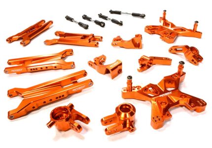 Orange Billet Machined Suspension Upgrade Kit for Traxxas 1/10 Scale Slash 4X4