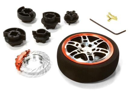 Dual 6 Spoke Steering Wheel Set for Most HPI, Futaba, Airtronics, Hitec & KO